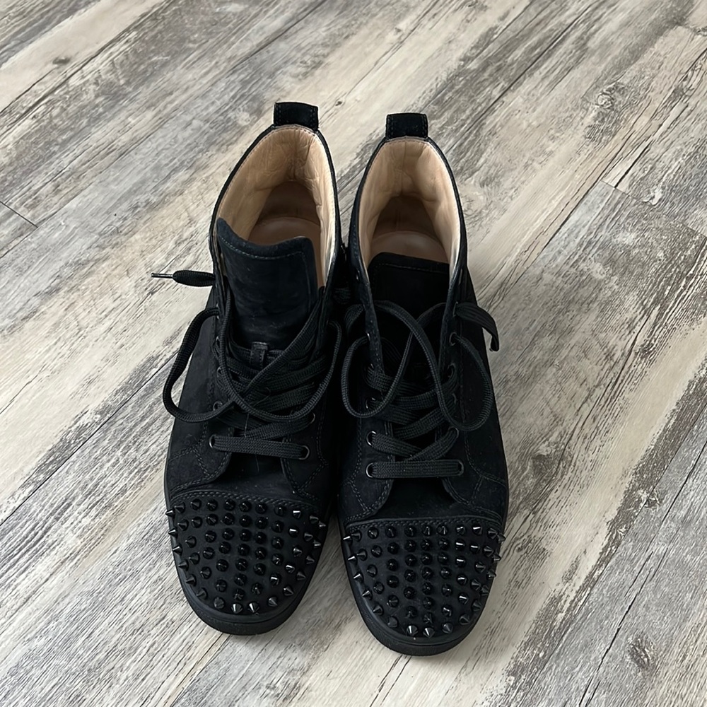Christian Louboutin, Black, Mens Size 40.5